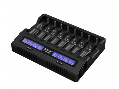XTAR ® Profesionāls VC8S lādētājs/analizators |