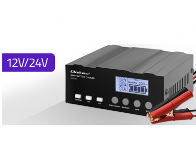 Qoltec ® Inteliģents mikroprocesora lādētājs 12V