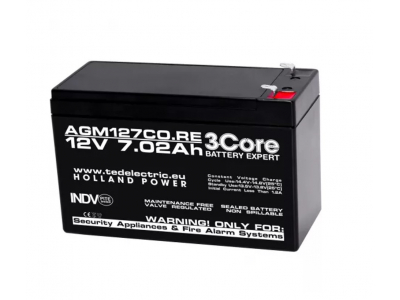 3CORE ® 12V 7.02Ah akumulators