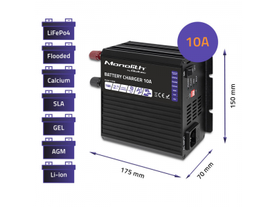 Qoltec ® Viedais 12V akumulatoru lādētājs
