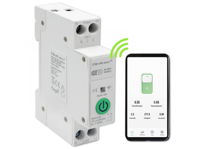 Qoltec ® Wi-Fi elektroenerģijas skaitītājs ar