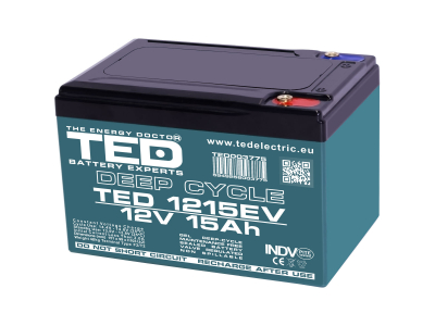 TED ® 12V 15Ah Dziļās izlādes