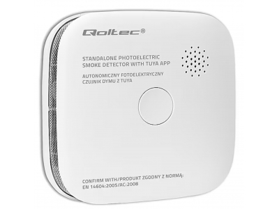 Qoltec ® Sertificēts bezvadu dūmu detektors
