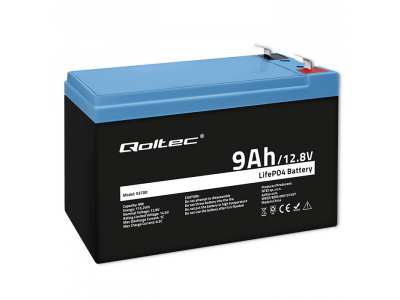 Qoltec ® LiFePO4 litija dzelzs fosfāta