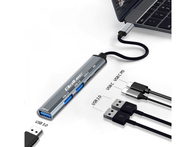 Qoltec ® Qoltec Hub Adapter USB-C