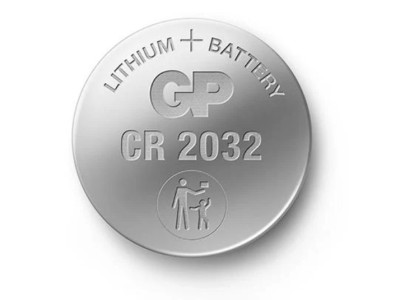 Battery: lithium | CR2032, coin |