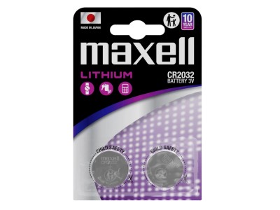 Maxell CR2032 baterijas 3V Maxell litija