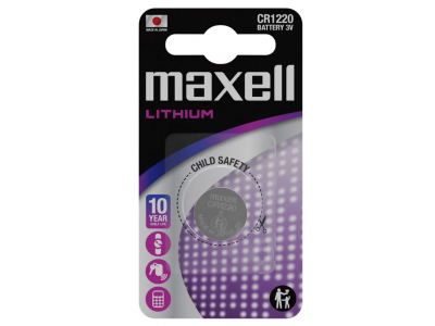 Maxell CR1220 baterijas 3V Maxell litija