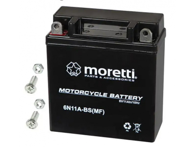 Moretti Motociklu akumulators 6V 11Ah |