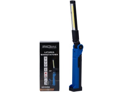 Kraftdele ® LED darbnīcas akumulatora lukturis