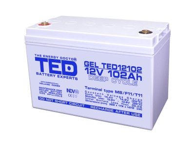 TED ® 12V 102Ah dziļās izlādes