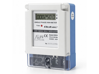 Qoltec ® Vienfāzes elektroniskais skaitītājs |