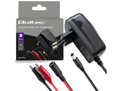 Qoltec ® Automātiskais lādētājs AGM GEL
