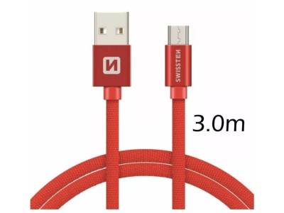 Swissten Textile Quick Charge Universāls Micro