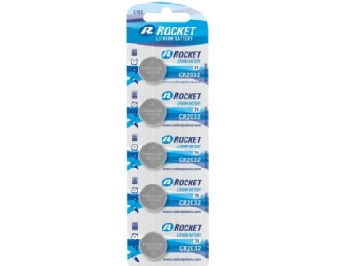 Rocket CR2032-5BB BLISTERA IEPAKOJUMĀ 5GB.