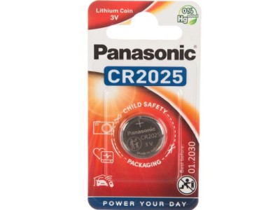 Panasonic CR2025-1BB Blistera iepakojumā 1gb.