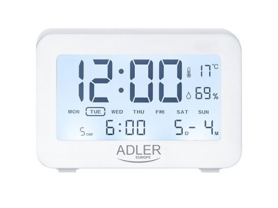 Adler AD 1196W Pulkstenis ar modinātāju