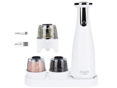 Adler AD 4449W Elektriskās garšvielu dzirnaviņas