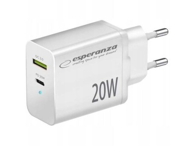 Esperanza EZC105W Lādētājs Type C 20W