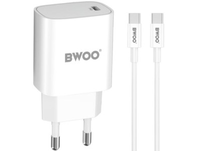BWOO CDA159 mobilo telefonu lādētājs Type-C