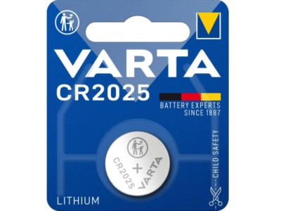 Varta CR2025-1BB BLISTERA IEPAKOJUMĀ 1GB.