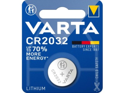 Varta CR2032-1BB 6032 BLISTERA IEPAKOJUMĀ 1GB