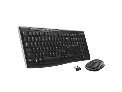 Logitech Keyboard MK270 black US/Int Layout