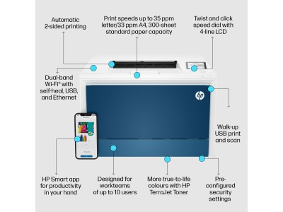 HP Color LaserJet Pro 4202dw Printer