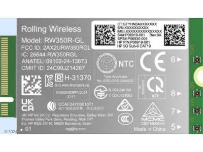 HP 5G Modem m.2 WWAN