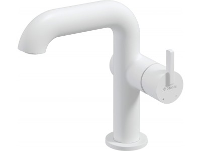 Washbasin mixer with rectangular spout