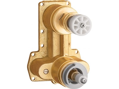 Thermostatic flush-mounted BOX body with shower