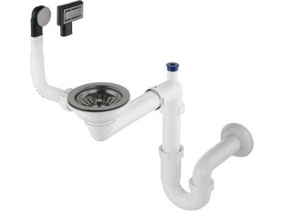 Siphon for 1-bowl granite sink -