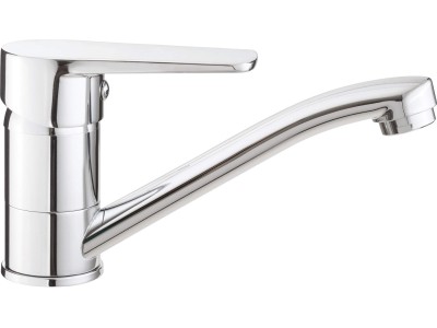 Basin mixer with swivel spout