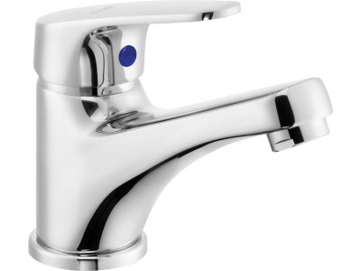 Basin mixer with lever for cold