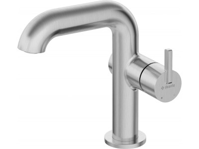 Basin mixer with rectangular spout