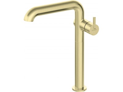 Tall basin mixer with rectangular spout