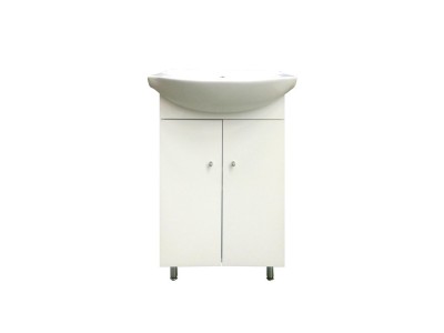 MYKONOS 50 SET WHITE WASHBASIN/CABINET