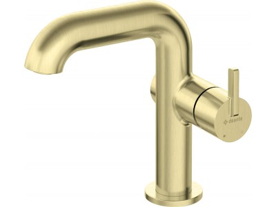 Basin mixer with rectangular spout