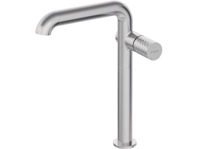 High basin tap with rectangular spout