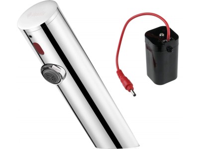Touchless washbasin mixer without temperature control