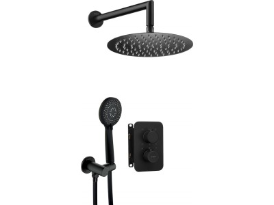 Concealed shower set with thermostatic BOX