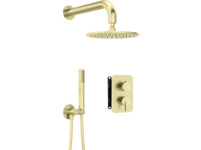 Concealed shower set with mixer box