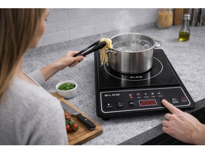 Induction cooker, single-burner, adjustable hob, 2000W