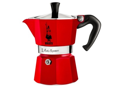 Red Bialetti Moka Espress Coffee Maker