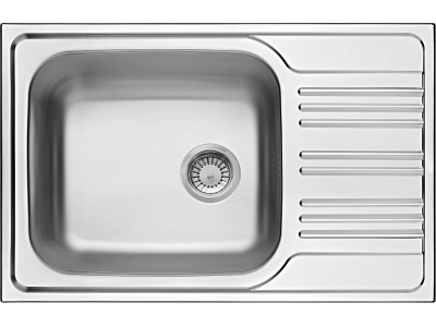 1-bowl steel sink with drainer