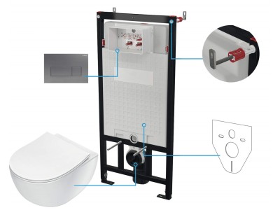 6-in-1 concealed toilet set