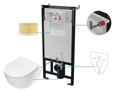 6-in-1 concealed toilet set