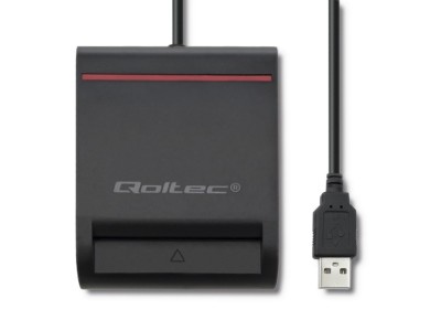Qoltec Smart chip ID card scanner