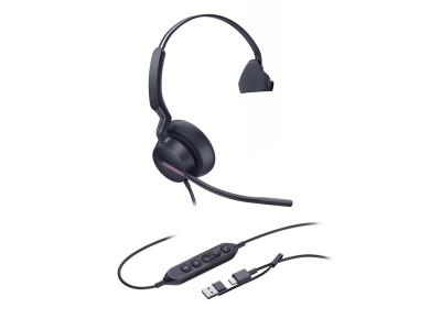 Yealink UH46 Mono USB-C/A Headset Wired