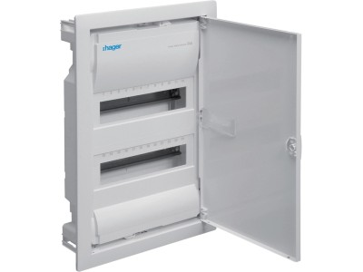 Flush-mounted cabinet with metal door, 2